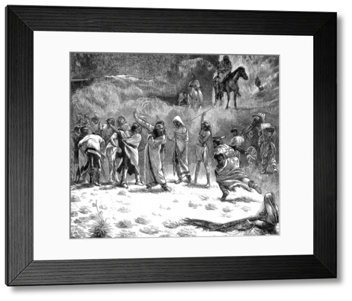 Framed Print : American Indians. North American Indian sports Framed Print : American Indians. North American Indian sports