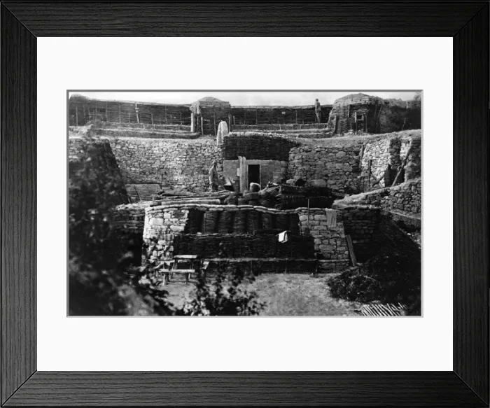 Framed Print : A first-line trench in Champagne Framed Print : A first-line trench in Champagne