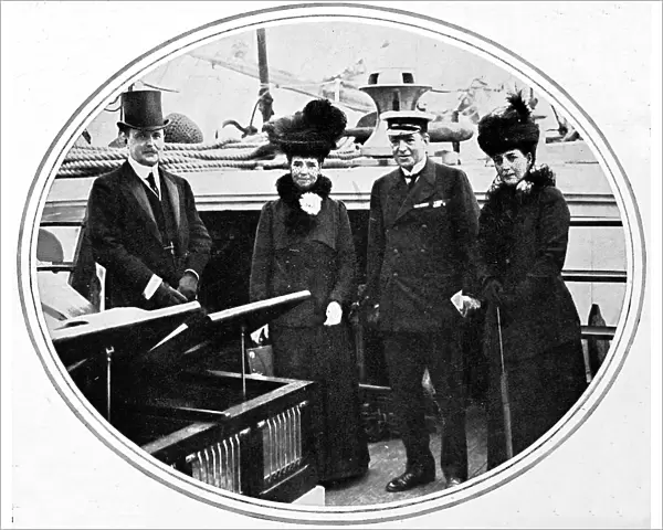 Shackleton with royalty