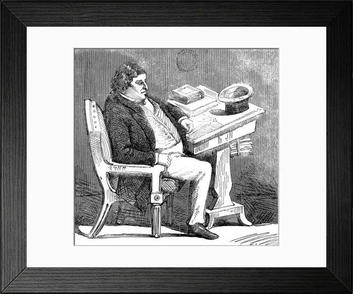 Framed Print : Senator Cass in his office, Washington, 1856 Framed Print : Senator Cass in his office, Washington, 1856