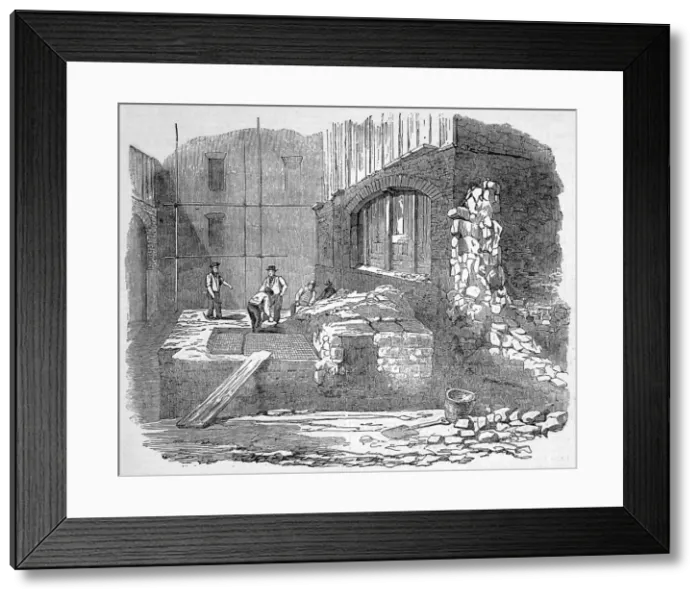 Framed Print : Roman pavement in Cannon Street Framed Print : Roman pavement in Cannon Street