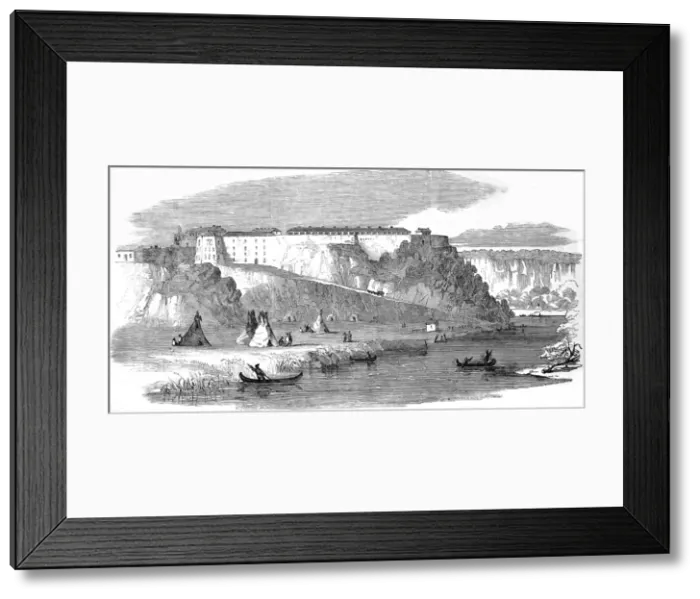 Framed Print : American Indians. The Missippi River. Fort Snelling, Upper M Framed Print : American Indians. The Missippi River. Fort Snelling, Upper M