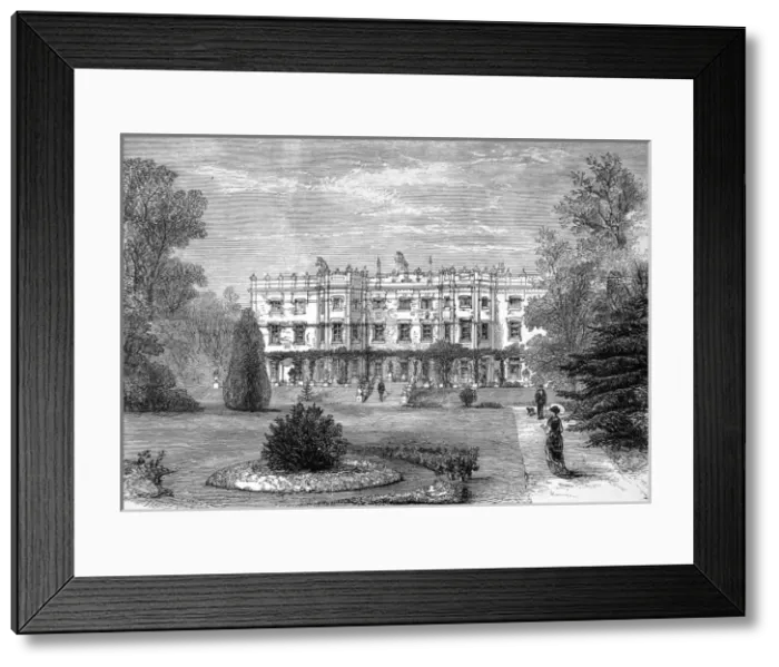 Framed Print : Hughenden Manor, Seat of Lord Beaconsfield, 1881 Framed Print : Hughenden Manor, Seat of Lord Beaconsfield, 1881