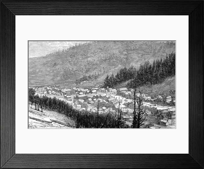 Framed Print : Bonanza, Sagnache County, 1881 Framed Print : Bonanza, Sagnache County, 1881