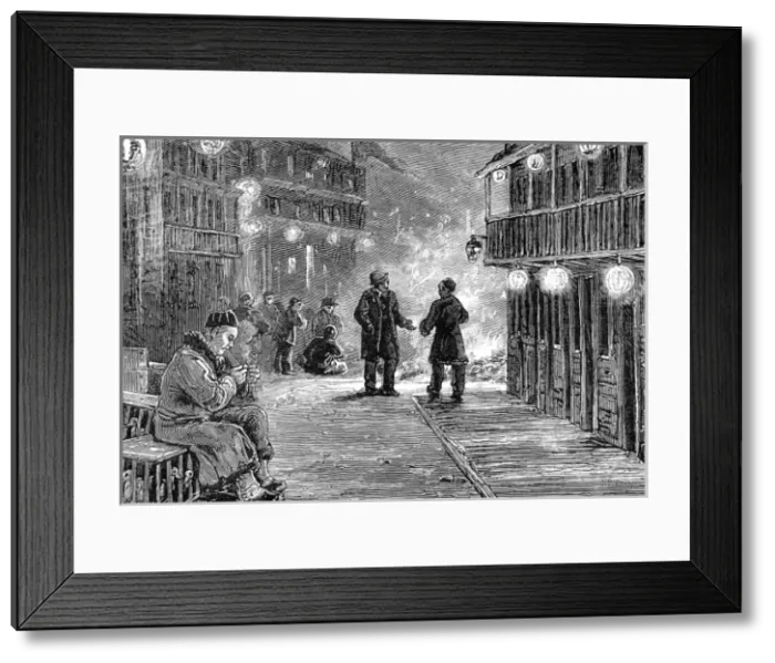 Framed Print : Chinatown, San Francisco, California, 1884 Framed Print : Chinatown, San Francisco, California, 1884