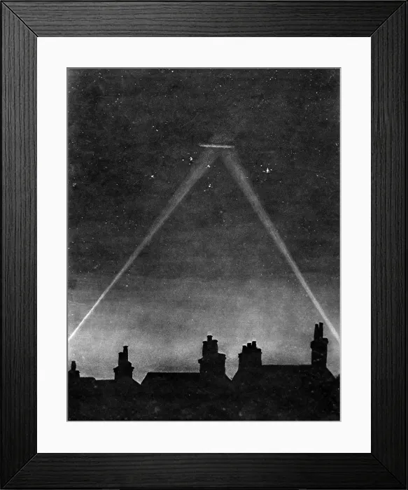Framed Print : A zeppelin raider Framed Print : A zeppelin raider