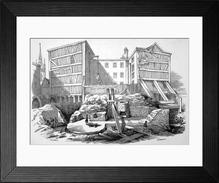 Framed Print : Remains of a Roman Villa Framed Print : Remains of a Roman Villa