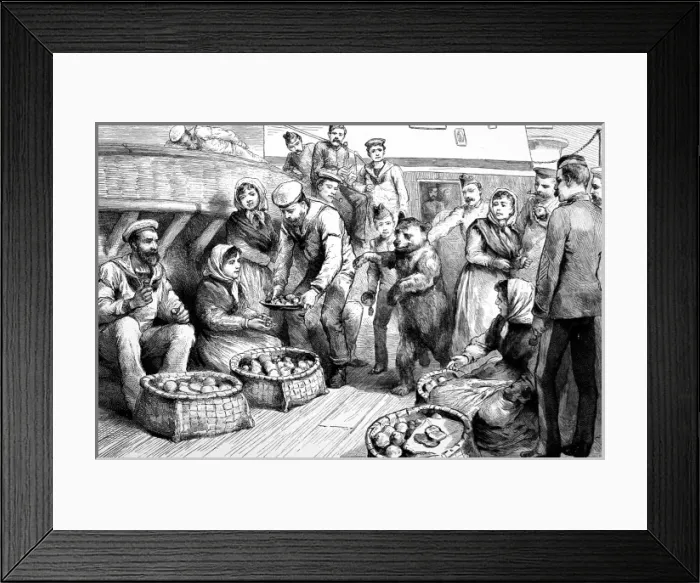 Framed Print : Christmas on Board a British Battleship, 1894 Framed Print : Christmas on Board a British Battleship, 1894