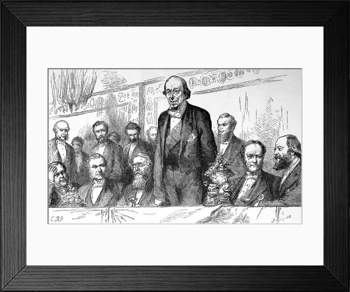 Framed Print : Benjamin Disraeli at the Carlton Club Banquet, 1878 Framed Print : Benjamin Disraeli at the Carlton Club Banquet, 1878