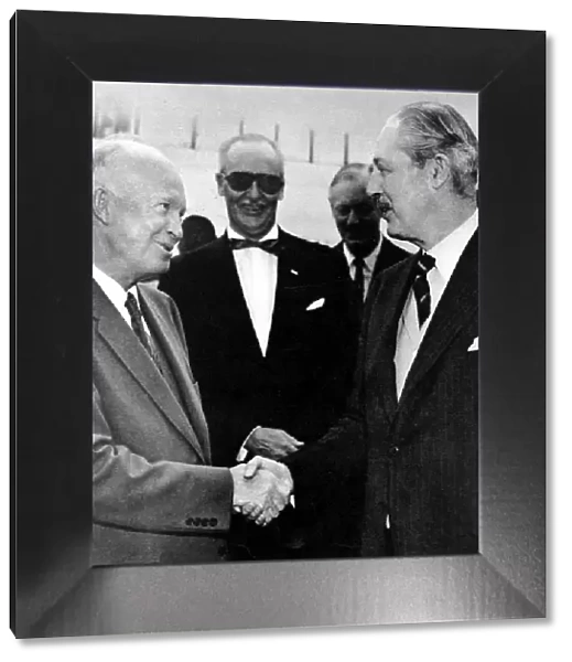 Dwight D Eisenhower and Harold Macmillan, Bermuda, 1957