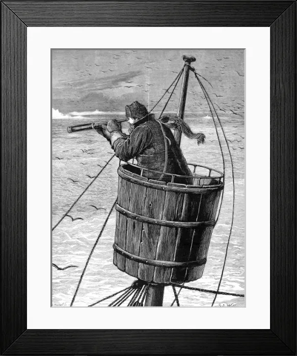 Framed Print : The Look-Out or Crows Nest, British Arctic Expedition, 18 Framed Print : The Look-Out or Crows Nest, British Arctic Expedition, 18