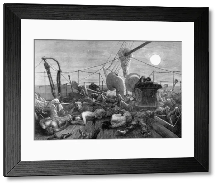 Framed Print : Deck of a Mail Steamer in the Red Sea, 1872 Framed Print : Deck of a Mail Steamer in the Red Sea, 1872