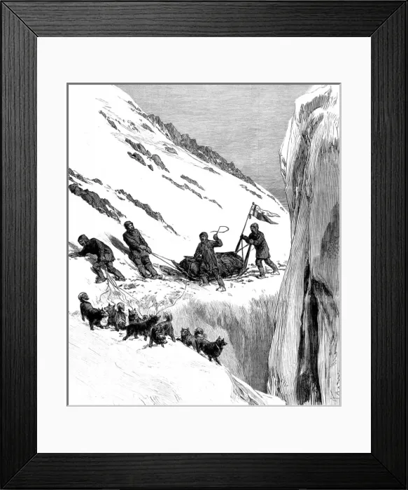 Framed Print : Sledging Party on the British Arctic Expedition, 1875-1876 Framed Print : Sledging Party on the British Arctic Expedition, 1875-1876