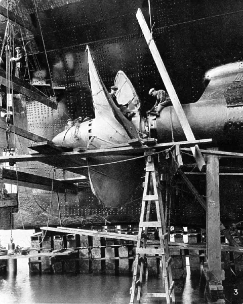 Propellor of R. M. S. Queen Mary, September 1934