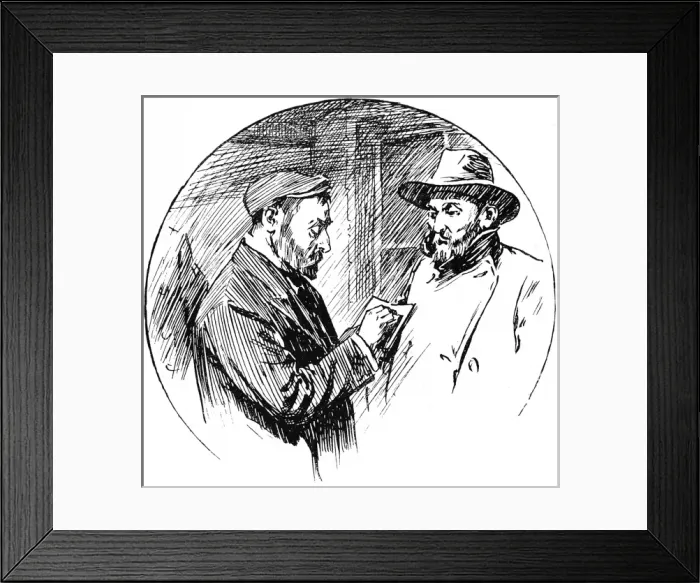 Framed Print : Immigrant arriving at the Jewish Shelter, London, 1904 Framed Print : Immigrant arriving at the Jewish Shelter, London, 1904