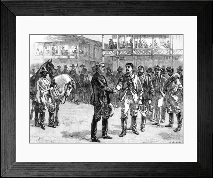 Framed Print : President Jefferson Davis bidding farewell to his escort, 18 Framed Print : President Jefferson Davis bidding farewell to his escort, 18