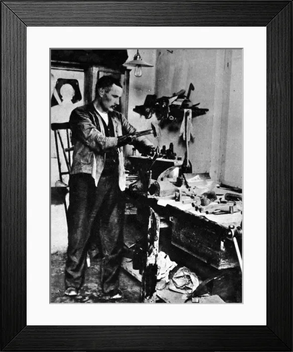 Framed Print : German Limbless Soldier Framed Print : German Limbless Soldier