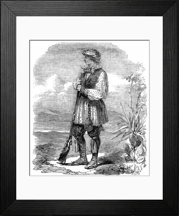 Framed Print : Noco-shimatt-tash-tanaki, Chief of the Seminole, c. 1858