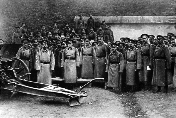 Nicholas II with his staff