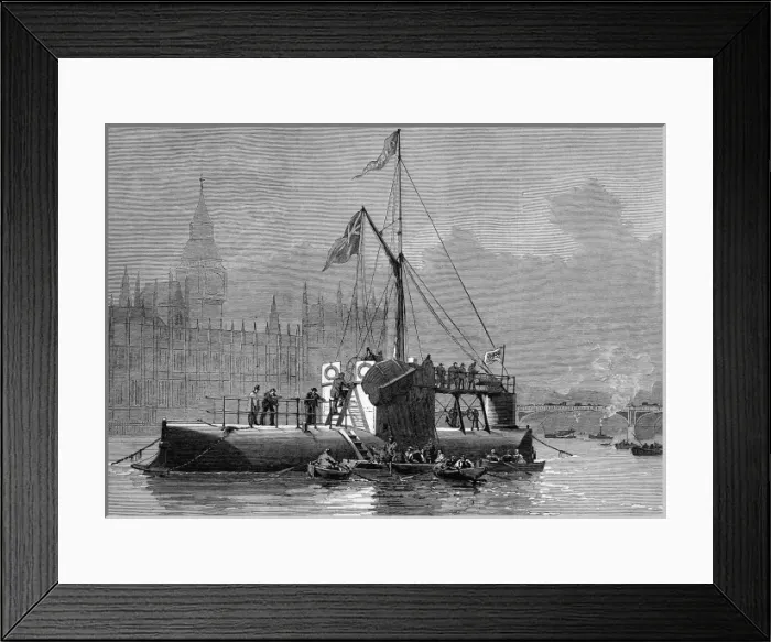 Framed Print : Transporting Cleopatras Needle Framed Print : Transporting Cleopatras Needle