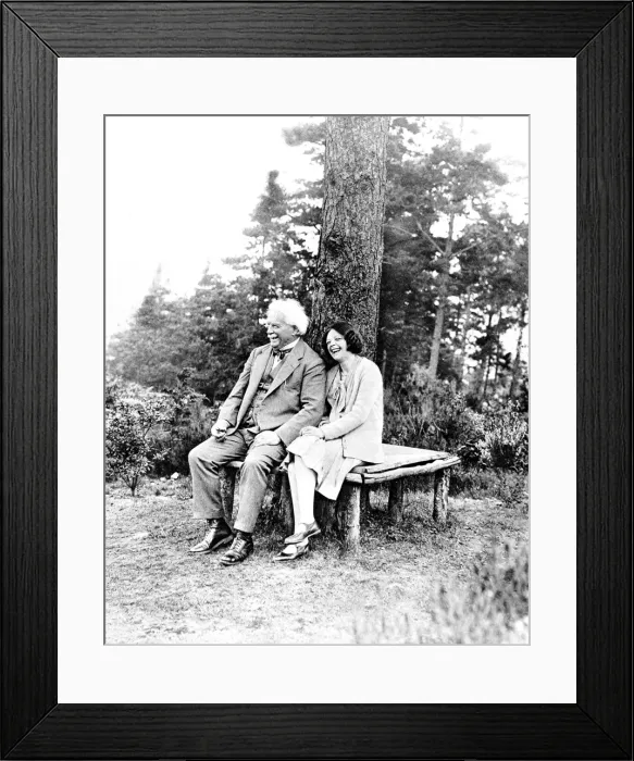 Framed Print : David Lloyd-George and Miss Megan Lloyd-George, Bron-y-de, 1 Framed Print : David Lloyd-George and Miss Megan Lloyd-George, Bron-y-de, 1