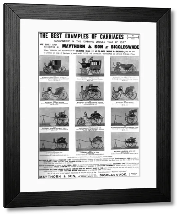 Framed Print : 1897 carriages Framed Print : 1897 carriages