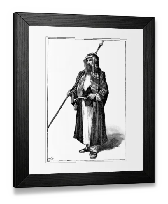 Framed Print : Sir Richard Francis Burton disguised as a Pathan, c. 1853 Framed Print : Sir Richard Francis Burton disguised as a Pathan, c. 1853