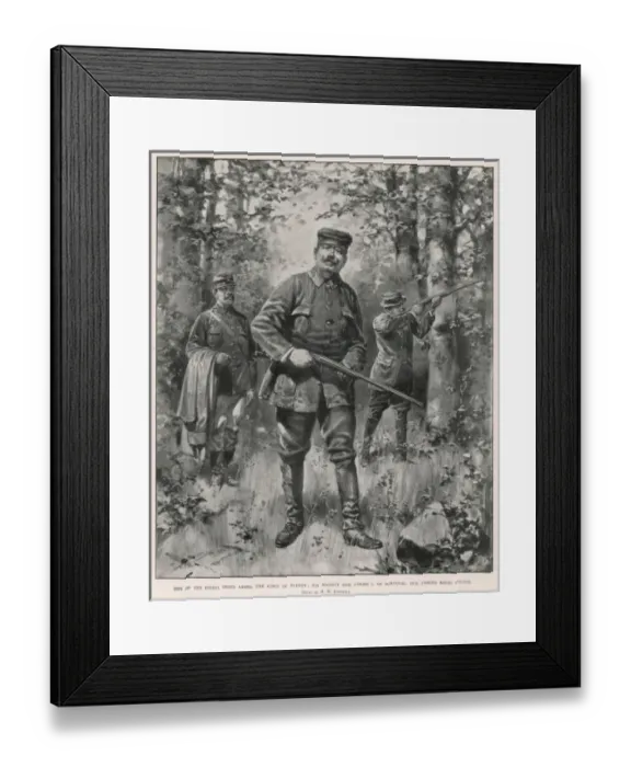 Framed Print : King Carlos I Shooting Framed Print : King Carlos I Shooting