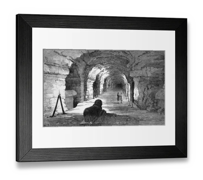 Framed Print : The great gallery, tombs discovered in Sakkara Framed Print : The great gallery, tombs discovered in Sakkara