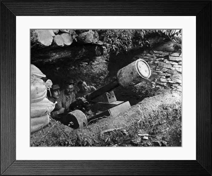 Framed Print : French mountain gun Framed Print : French mountain gun