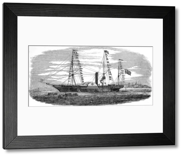 Framed Print : The Steamship Viceroy, Galway Bay, 1850 Framed Print : The Steamship Viceroy, Galway Bay, 1850