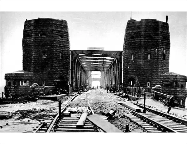 The Ludendorff Bridge at Remagen; Second World War, 1945