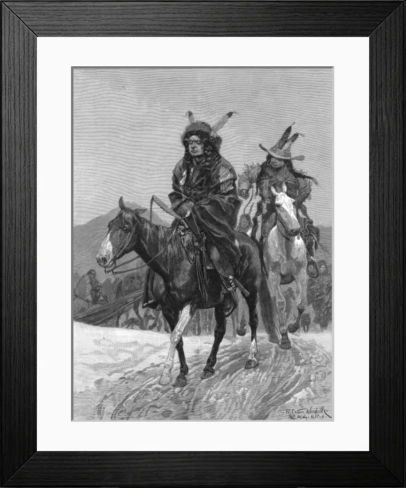 Framed Print : American Indians. The Rising of the North American Indians Framed Print : American Indians. The Rising of the North American Indians