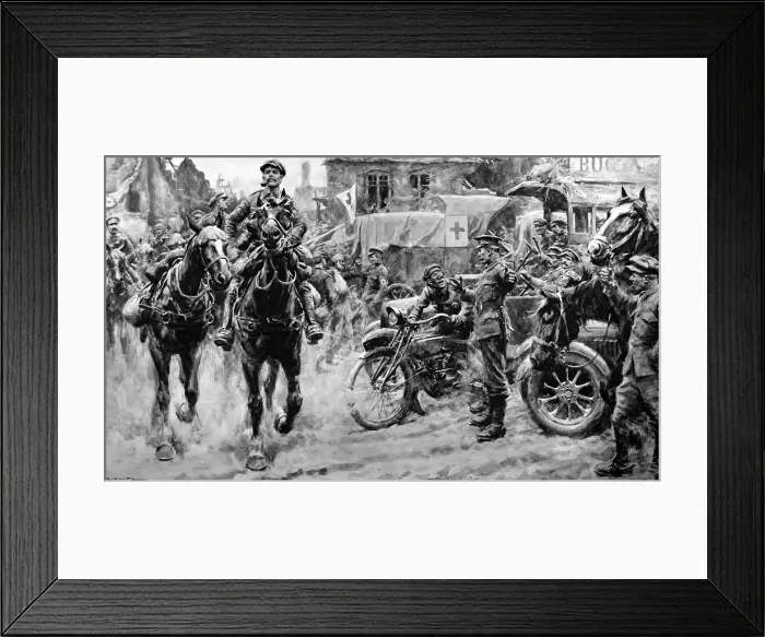 Framed Print : Directing traffic to the front Framed Print : Directing traffic to the front