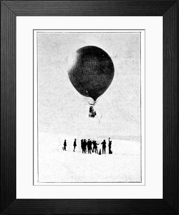 Framed Print : Hydrogen Balloon, National Antarctic Expedition, 1902 Framed Print : Hydrogen Balloon, National Antarctic Expedition, 1902