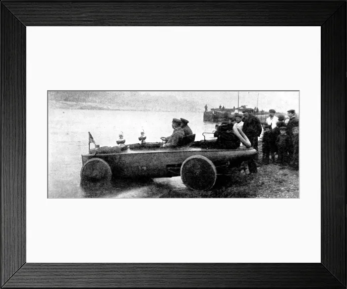 Framed Print : Amphibious Car, France, 1909 Framed Print : Amphibious Car, France, 1909
