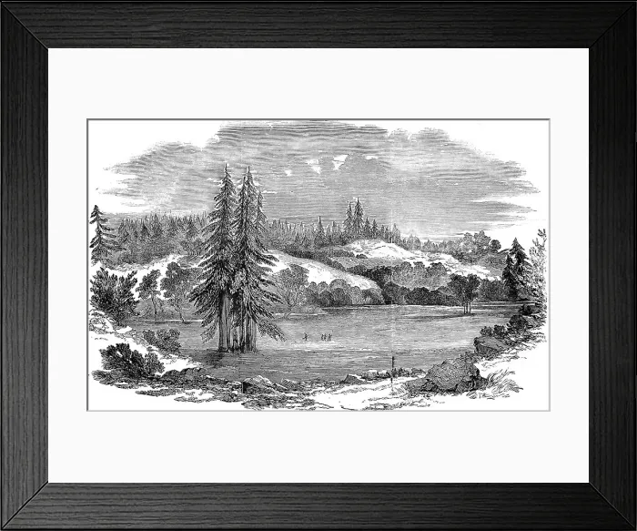 Framed Print : A view near Russian River, California, 1851 Framed Print : A view near Russian River, California, 1851