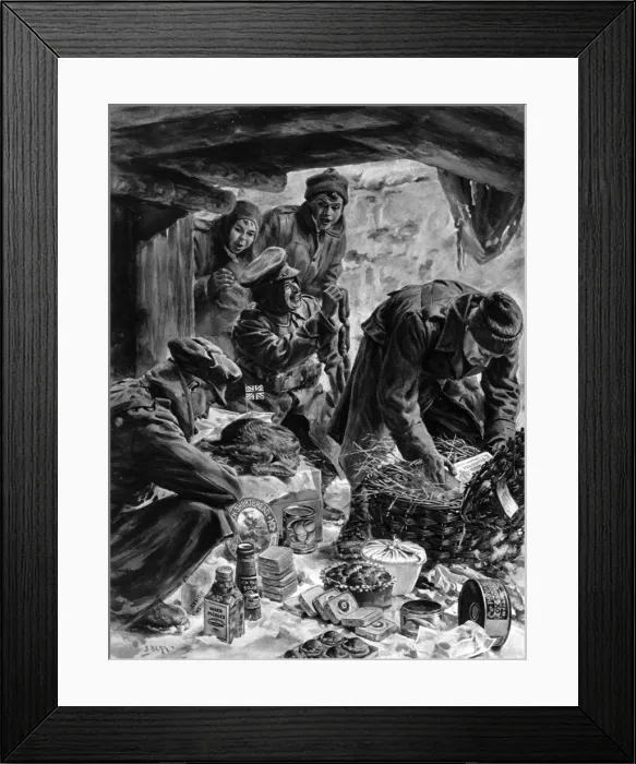 Framed Print : The Christmas Hamper from home Framed Print : The Christmas Hamper from home