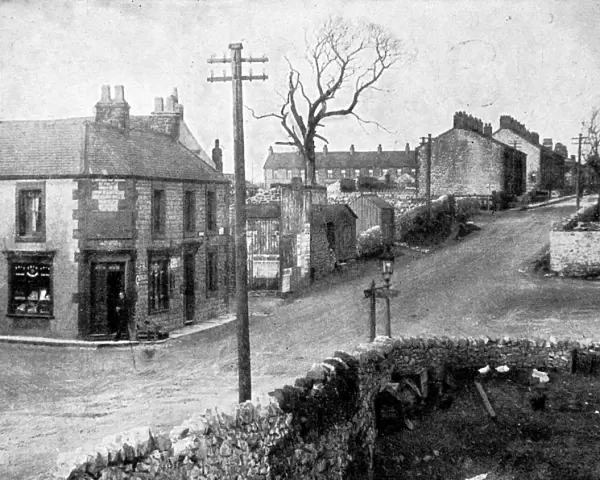 The Main Street of Dove Holes, Derbyshire, 1913