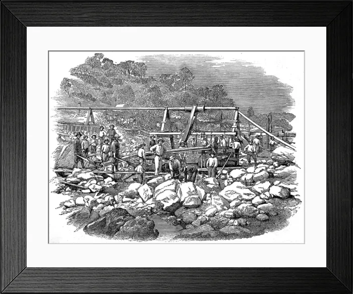 Framed Print : America. Photographs from California. Indusry Bar Framed Print : America. Photographs from California. Indusry Bar