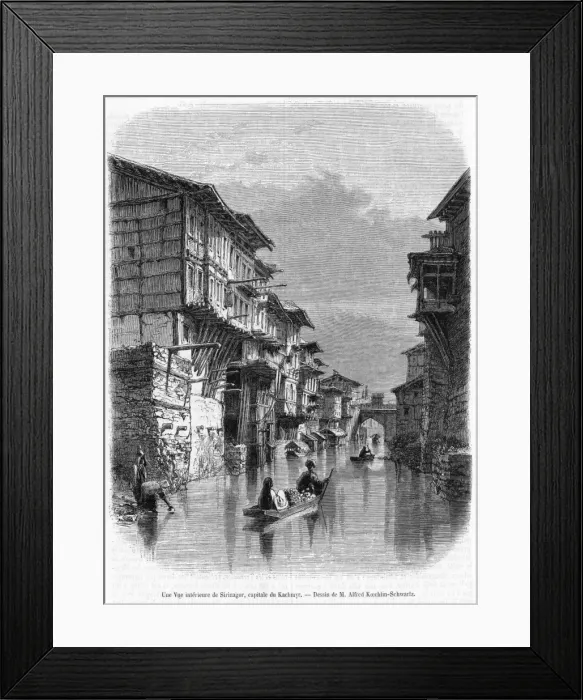 Framed Print : Kashmir Srinagar Framed Print : Kashmir Srinagar