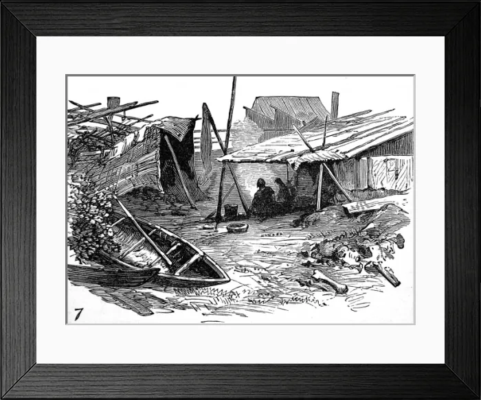 Framed Print : Native American Indian Encampment by the Fraser River, 1882 Framed Print : Native American Indian Encampment by the Fraser River, 1882