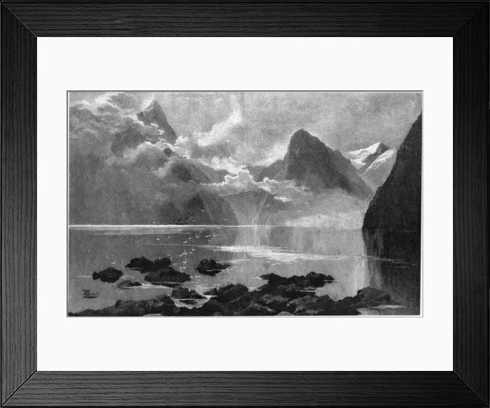 Framed Print : New Zealand Milfordsound Framed Print : New Zealand Milfordsound