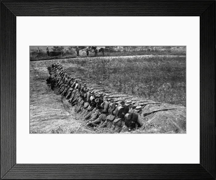 Framed Print : Infantry entrenched Framed Print : Infantry entrenched