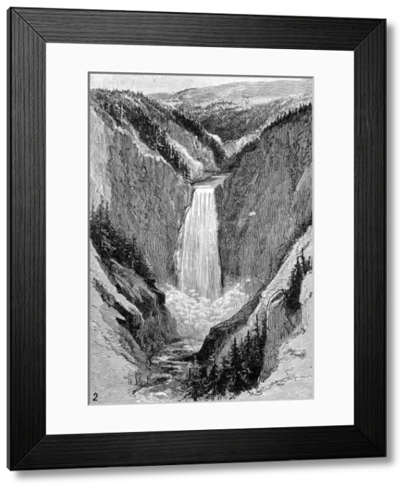 Framed Print : The Grand Falls, Yellowstone Canyon, 1883 Framed Print : The Grand Falls, Yellowstone Canyon, 1883