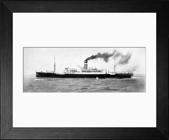 Framed Print : SS City of Exeter, July 1914 Framed Print : SS City of Exeter, July 1914