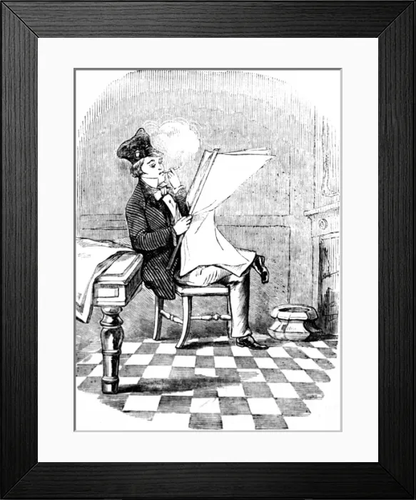 Framed Print : Young American Man, Boston, 1856 Framed Print : Young American Man, Boston, 1856