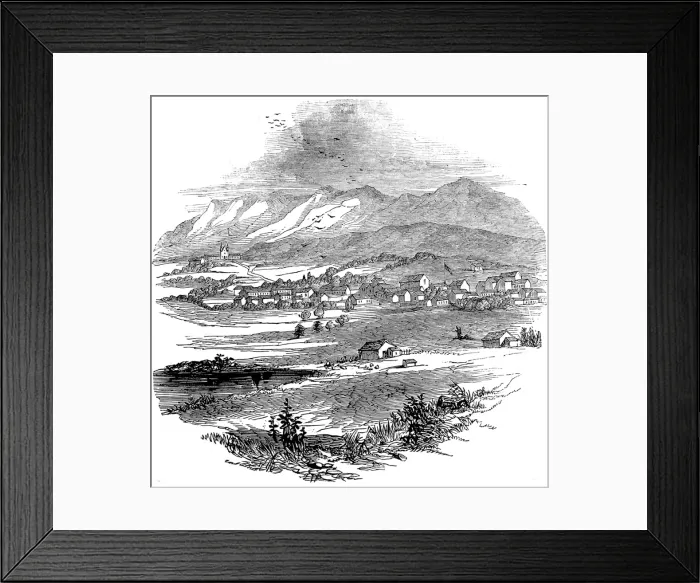 Framed Print : Santa Barbara, Alta California, 1846 Framed Print : Santa Barbara, Alta California, 1846