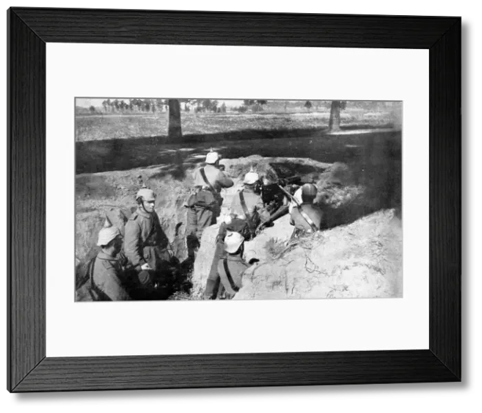 Framed Print : German trenches at the front Framed Print : German trenches at the front