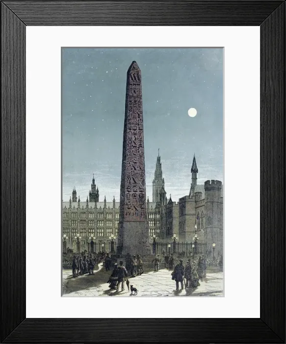 Framed Print : Cleopatras Needle, proposed position Framed Print : Cleopatras Needle, proposed position